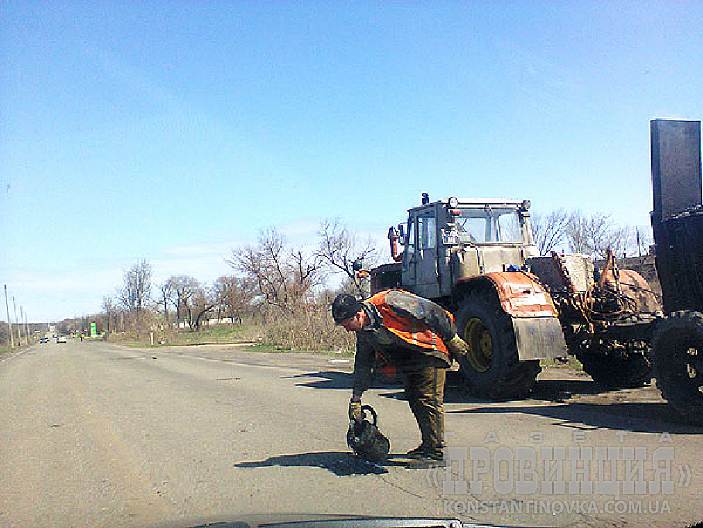 Ремонт Артемовской трассы по технологиям СССР