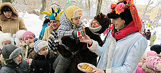 Детвора провожает зиму