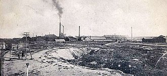 Промислова зона Костянтинівки 1912 р. Видъ Стекольнаго завода